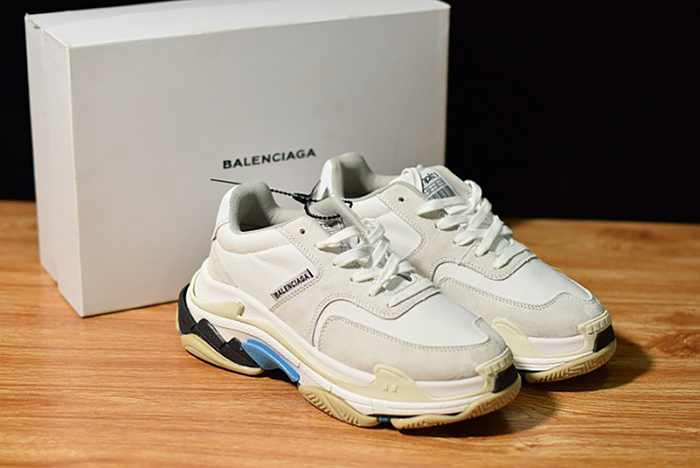 Balenciaga Triple S White Suede 500597 W0971 9000