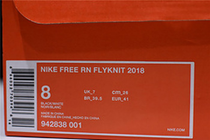 Nike free rn flyknit 2018 black 942838 001