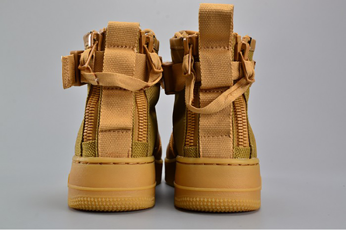 Nike SF Air Force 1 Mid  Elemental Gold Leather Shoes  AA3966-700