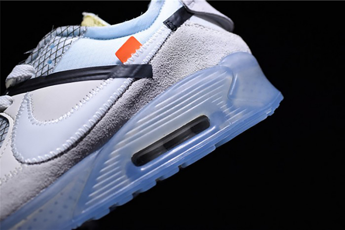 OFF-WHITE x Nike Air Max 90 AM90 THE TEN 10 Sail Muslin Virgil Abloh AA7293-100