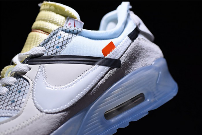 OFF-WHITE x Nike Air Max 90 AM90 THE TEN 10 Sail Muslin Virgil Abloh AA7293-100