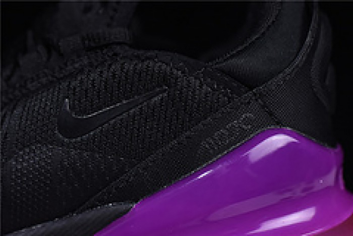 Nike womens  Air Max 270 black purple AH6789 016