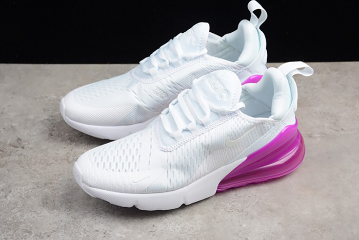 Nike womens Air Max 270 white purple AH6789 106