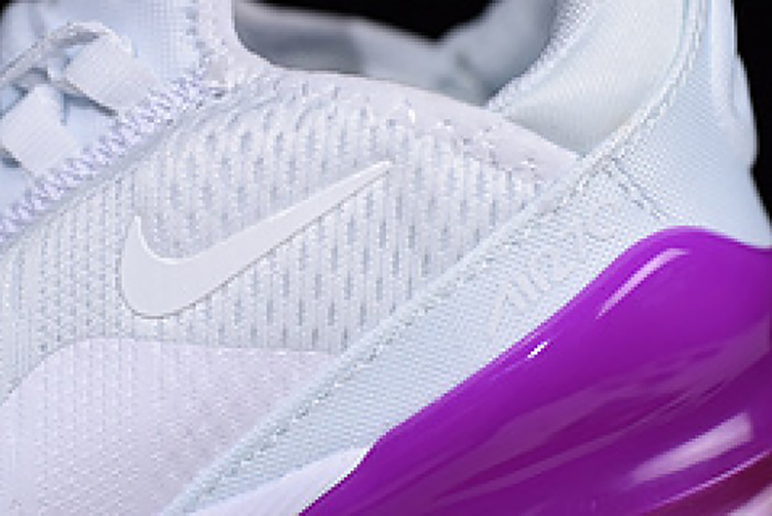 Nike womens Air Max 270 white purple AH6789 106