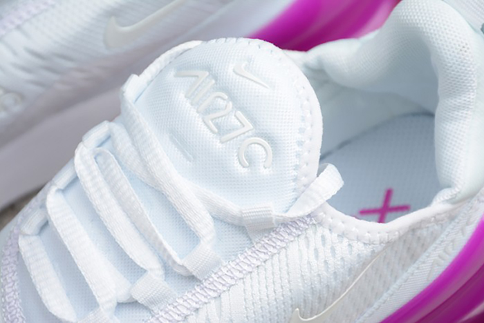 Nike womens Air Max 270 white purple AH6789 106