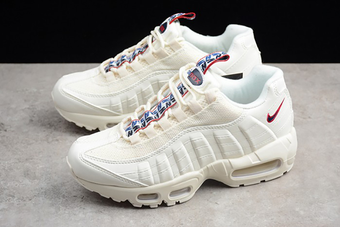 Nike AIR MAX 95 TT "PULL TAB"  white/ gym blue - gym red AJ1844-101
