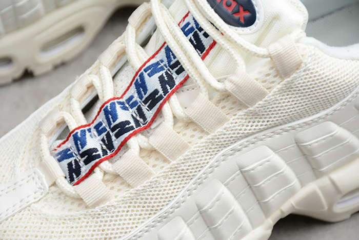 Nike AIR MAX 95 TT "PULL TAB"  white/ gym blue - gym red AJ1844-101