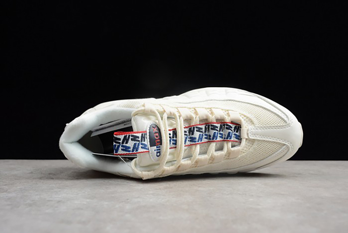 Nike AIR MAX 95 TT "PULL TAB"  white/ gym blue - gym red AJ1844-101