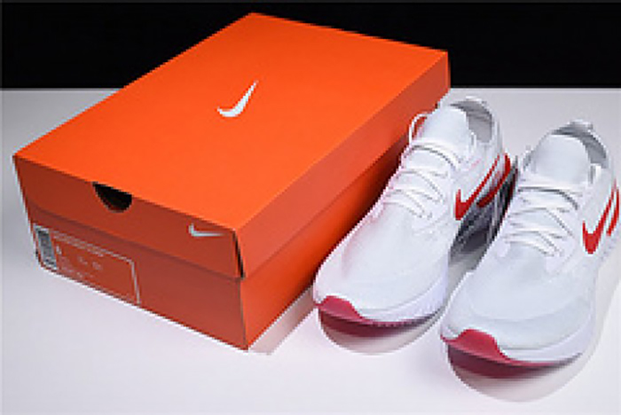nike epic react flyknit white red AQ0067 800